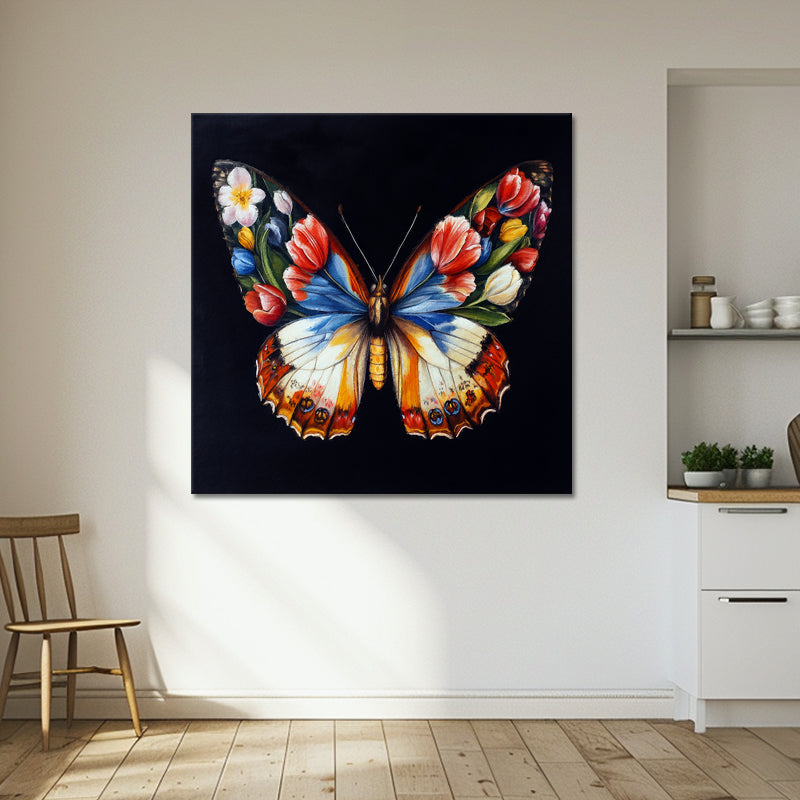 Schmetterling mit Blumen