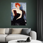 Junge Rothaarige im Abendkleid – Amedeo Modigliani