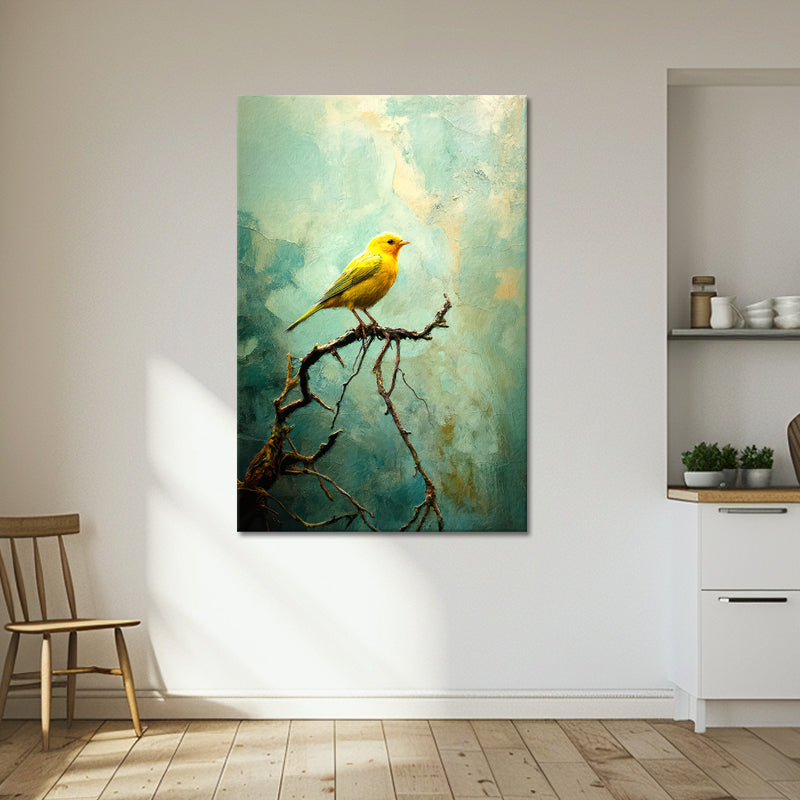 Gelbes Vogelgemälde