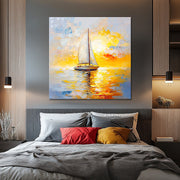 Segelboot bei Sonnenuntergang II