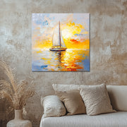 Segelboot bei Sonnenuntergang II
