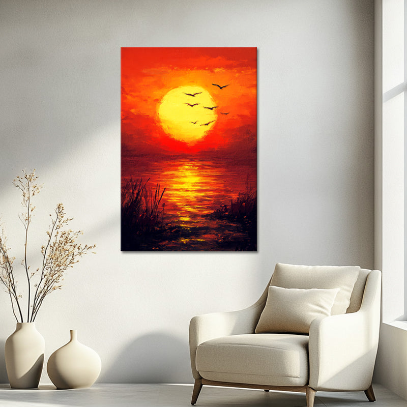 Sonnenuntergang in der Natur