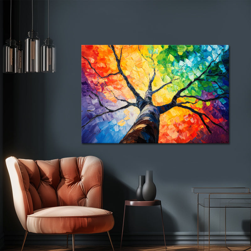 Gemälde Bunter Baum II