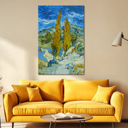 Zwei Pappeln in den Alpilles bei Saint-Rémy – Van Gogh
