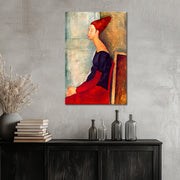 Jeanne Hébuterne in dunkler Kleidung - Amedeo Modigliani