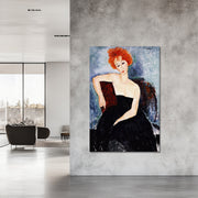 Junge Rothaarige im Abendkleid – Amedeo Modigliani