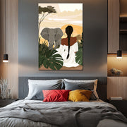 Frau mit Elefant II