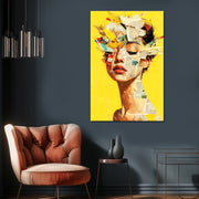 Frau Mixed-Media-Kunst