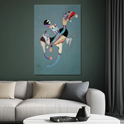 Eine schwebende Figur – Kandinsky