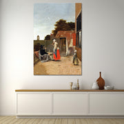 Mann und eine trinkende Frau – Pieter de Hooch