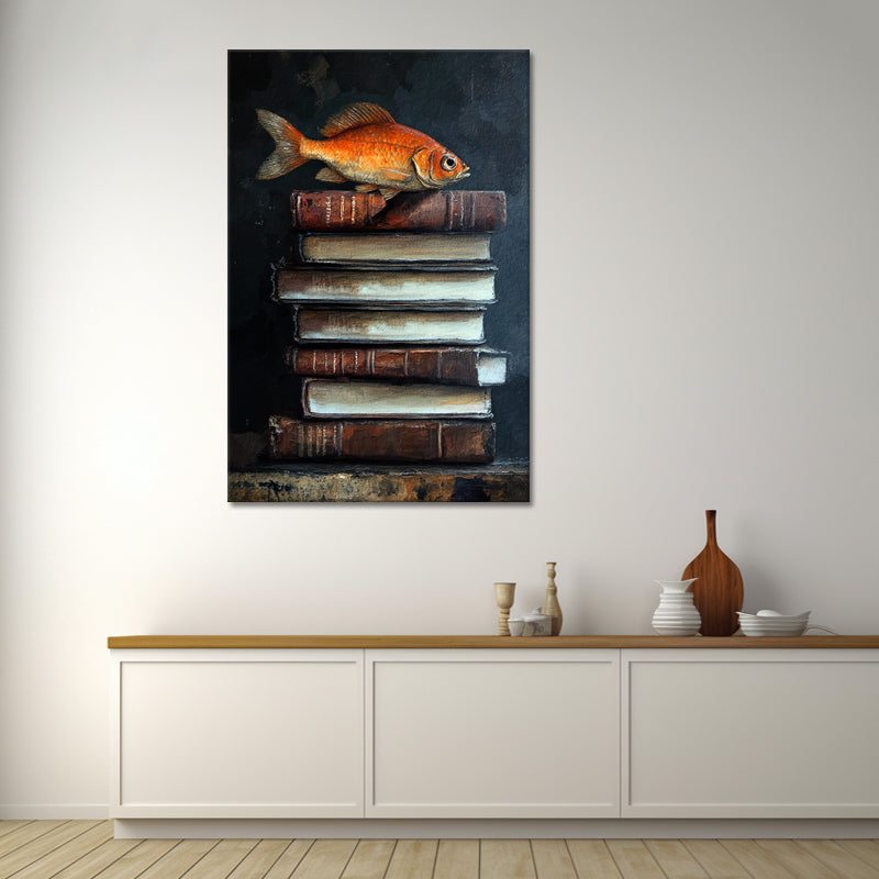 Bücher und Fisch