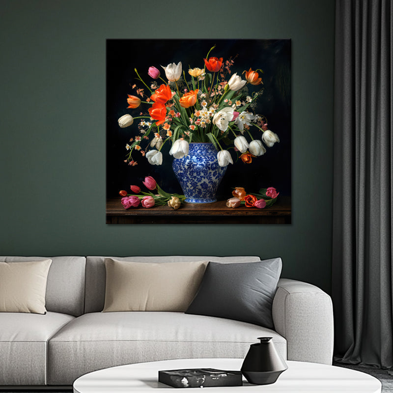Schöne Vase mit Blumen