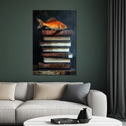 Bücher und Fisch