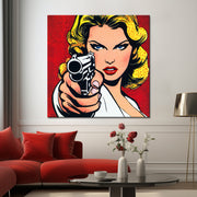 Pop-Art-Frau Comic