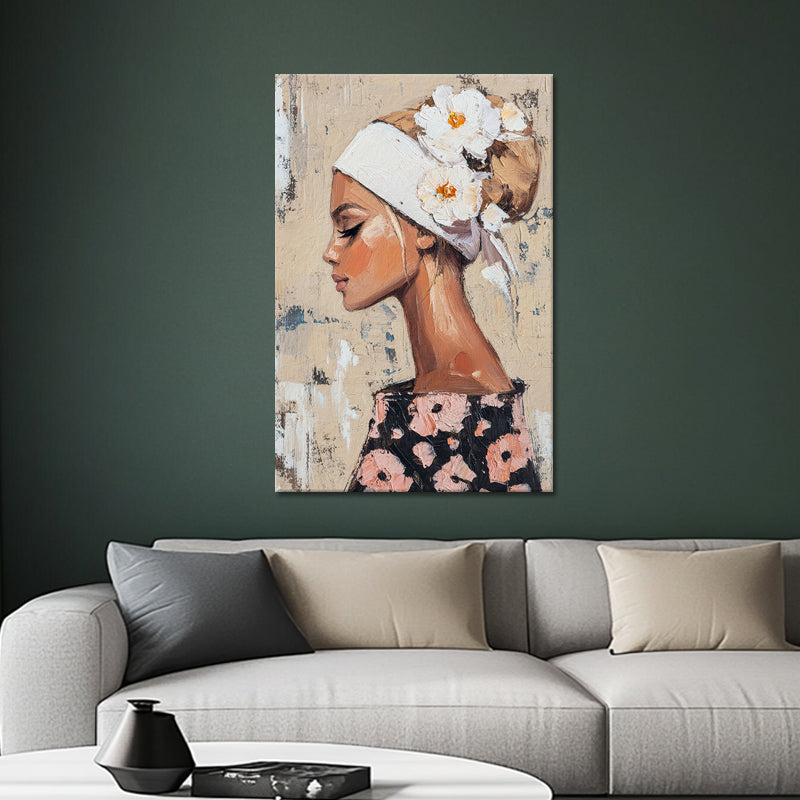 Schöne Frau mit Blumen IV