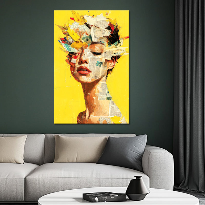Frau Mixed-Media-Kunst