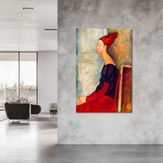 Jeanne Hébuterne in dunkler Kleidung - Amedeo Modigliani