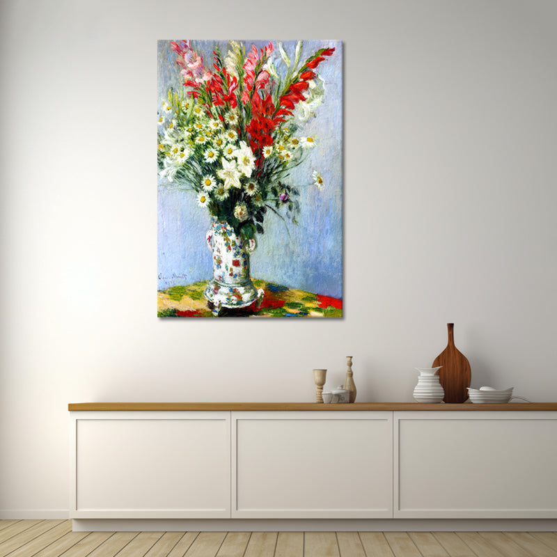 Strauß mit Gladiolen – Monet