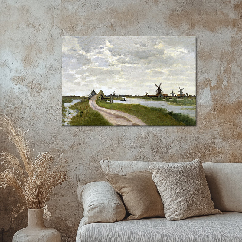 Windmühlen bei Zaandam – Monet