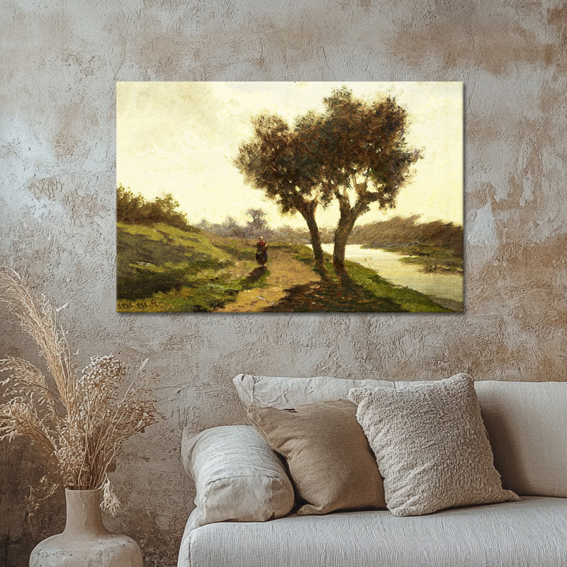 Landschaft mit zwei Bäumen - Paul Joseph