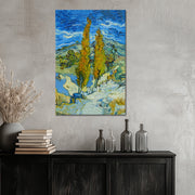 Zwei Pappeln in den Alpilles bei Saint-Rémy – Van Gogh
