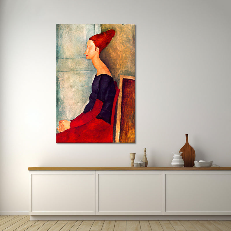 Jeanne Hébuterne in dunkler Kleidung - Amedeo Modigliani