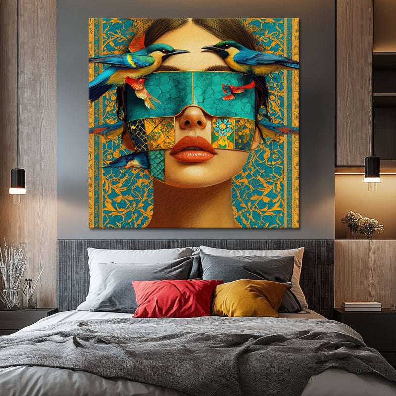 Frau im Mosaik I