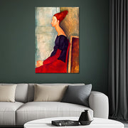 Jeanne Hébuterne in dunkler Kleidung - Amedeo Modigliani