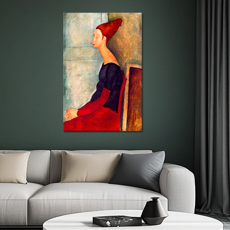 Jeanne Hébuterne in dunkler Kleidung - Amedeo Modigliani