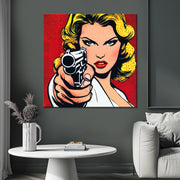 Pop-Art-Frau Comic