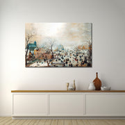 Winterlandschaft mit Schlittschuhläufern - Hendrick Avercamp