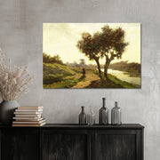 Landschaft mit zwei Bäumen - Paul Joseph