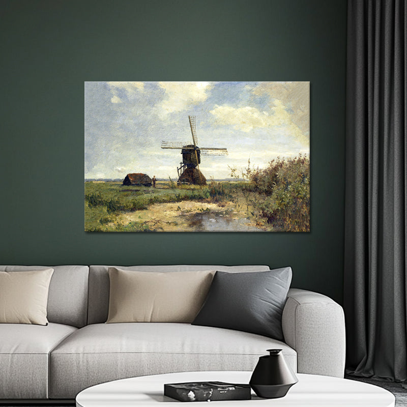 Sonniger Tag mit einer Windmühle - Paul Joseph Constantin Gabriël