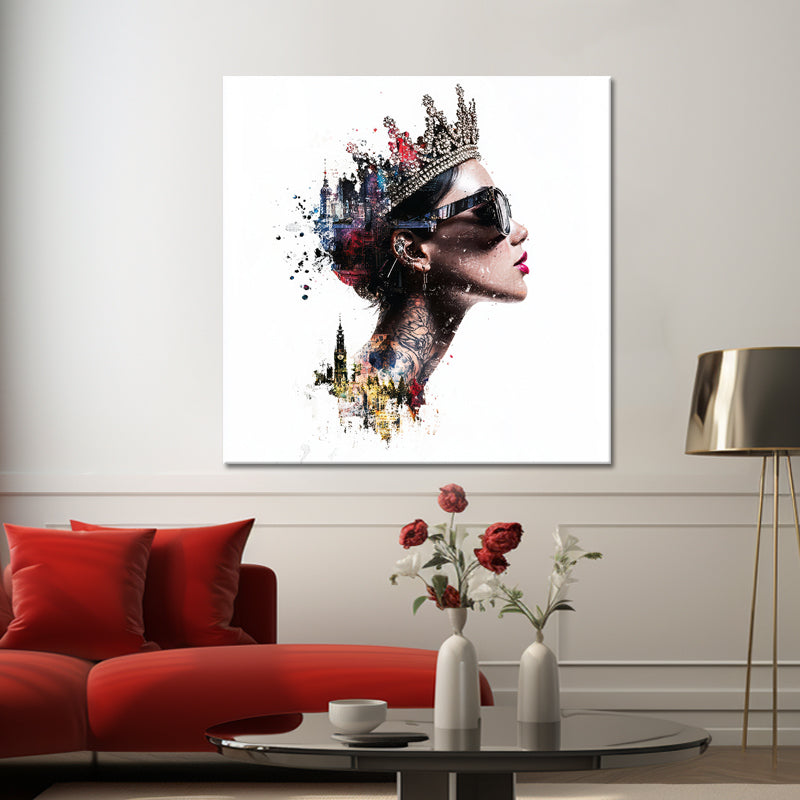 Frau mit Krone