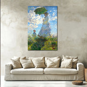 Frau mit Sonnenschirm - Monet