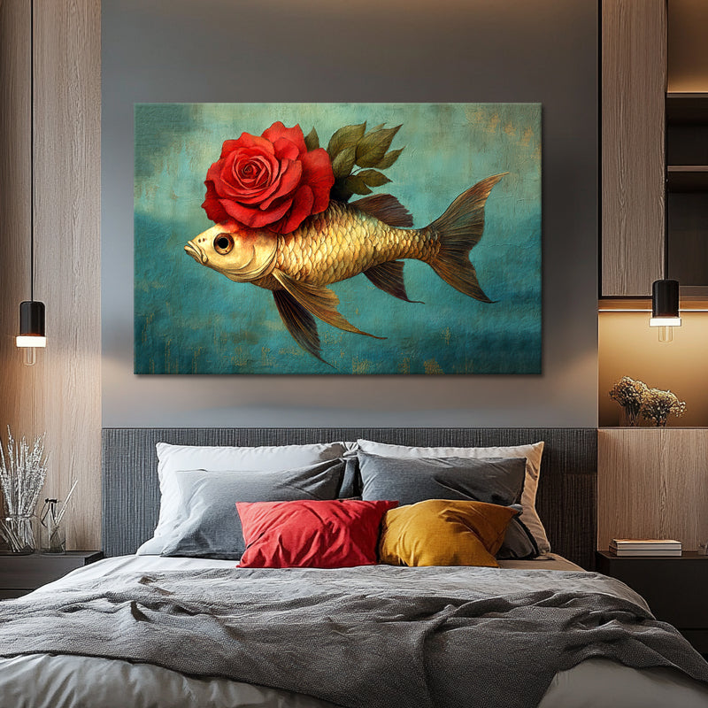 Fisch mit Rose