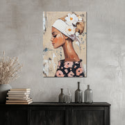 Schöne Frau mit Blumen IV