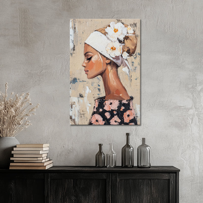 Schöne Frau mit Blumen IV