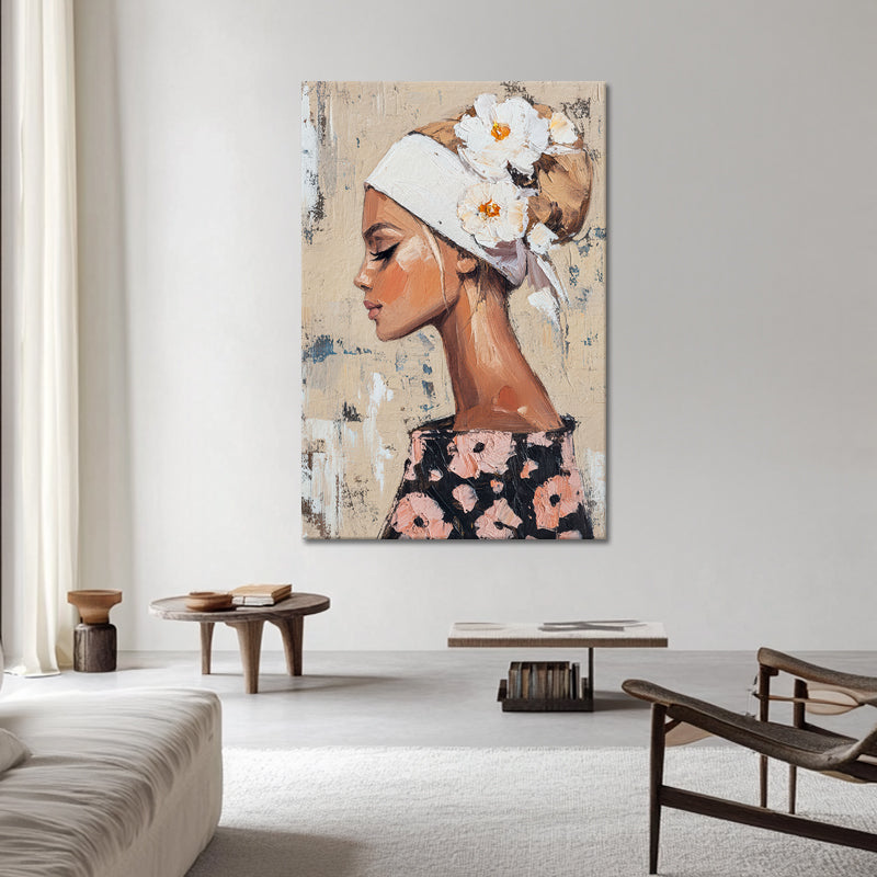 Schöne Frau mit Blumen IV