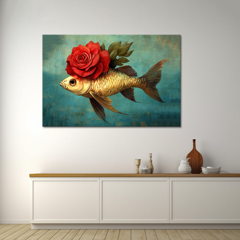 Fisch mit Rose
