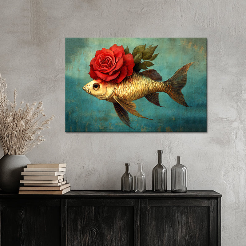 Fisch mit Rose
