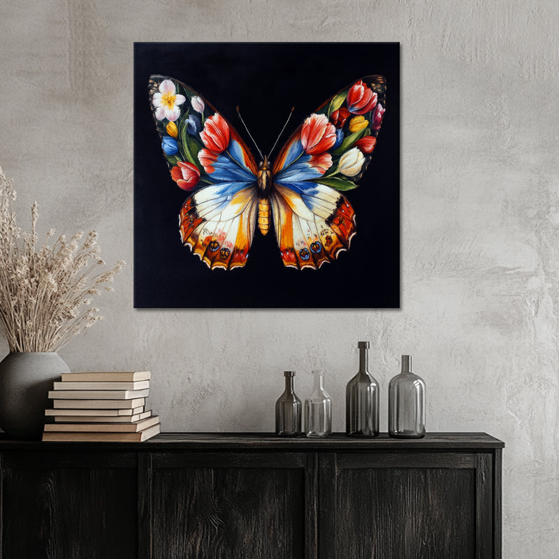 Schmetterling mit Blumen