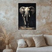 Elefant in Schwarz