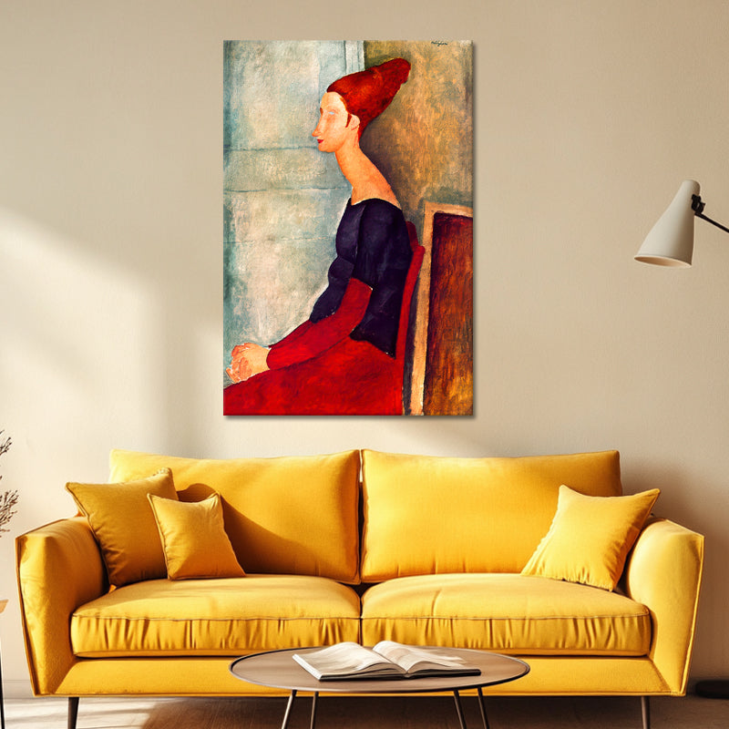 Jeanne Hébuterne in dunkler Kleidung - Amedeo Modigliani