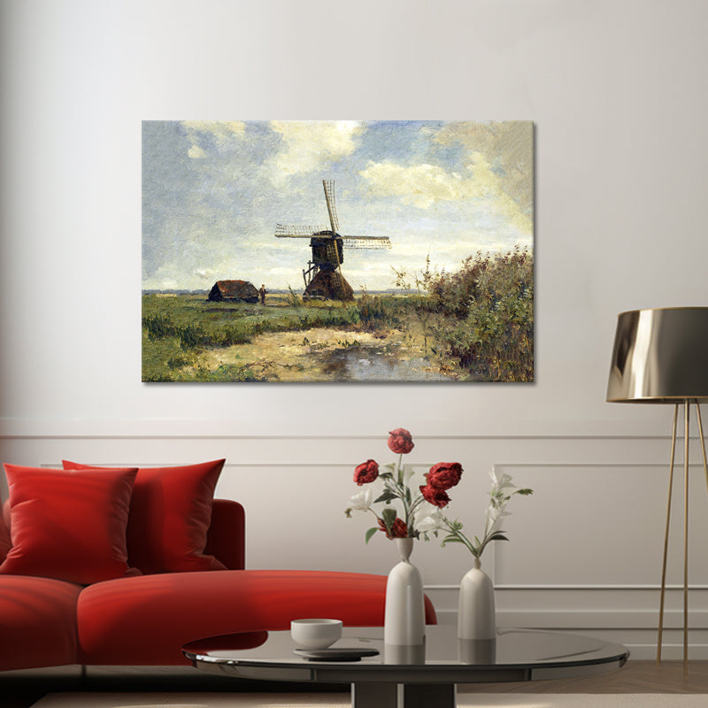 Sonniger Tag mit einer Windmühle - Paul Joseph Constantin Gabriël