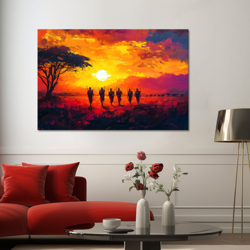 Sonnenuntergang in der Savanne II
