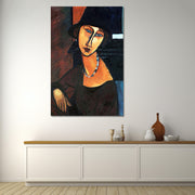 Jeanne Hébuterne mit Hut und Kette - Amedeo Modigliani