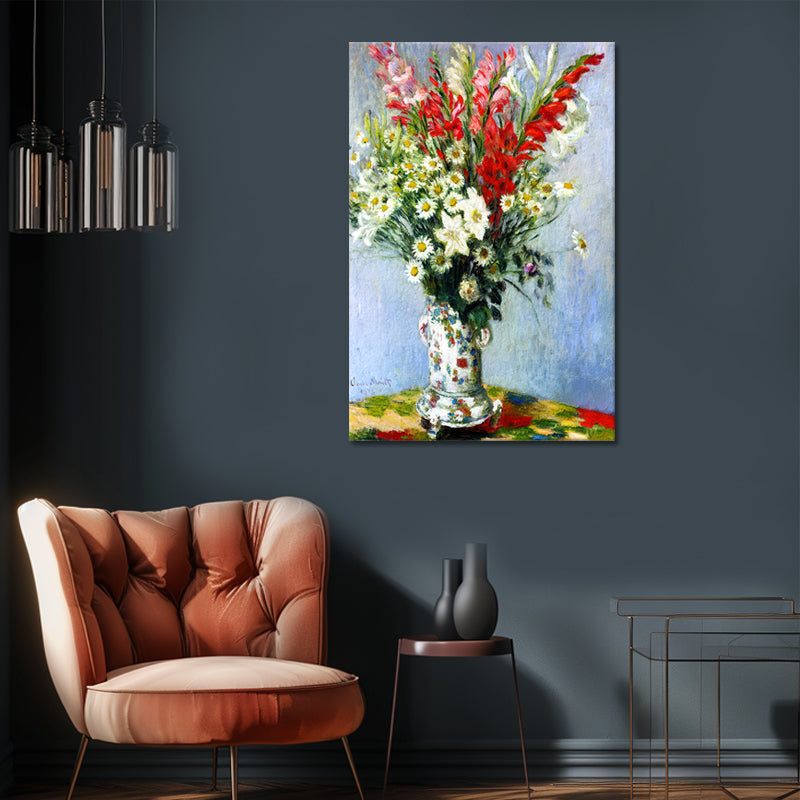 Strauß mit Gladiolen – Monet