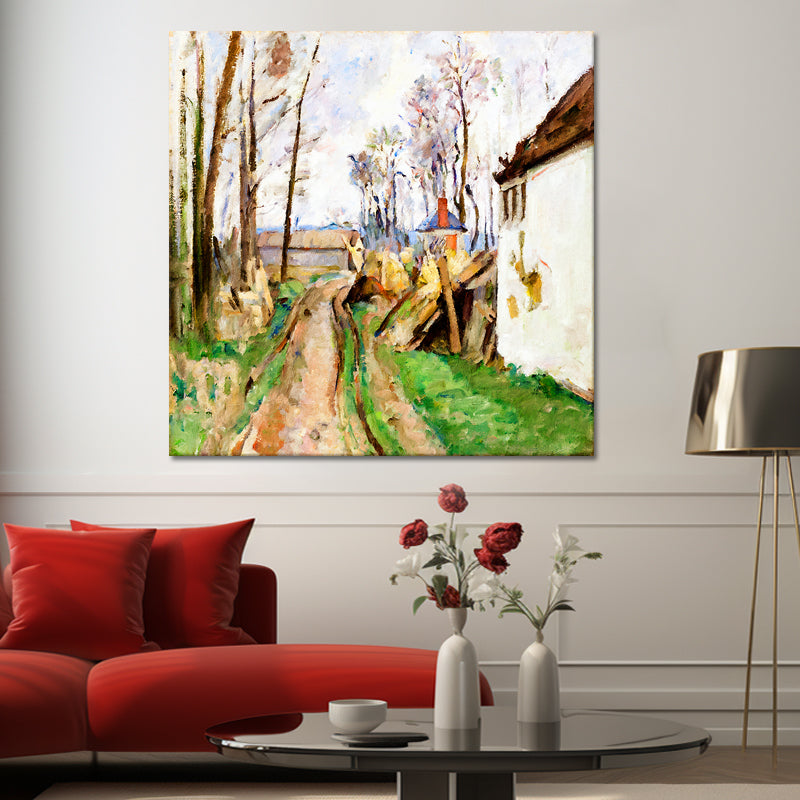 Eine Dorfstraße bei Auvers - Paul Cézanne