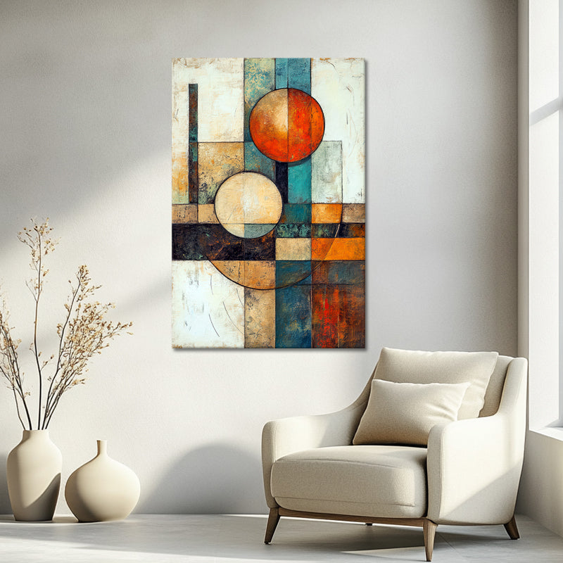 Abstraktes Liniengemälde